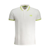 Cavalli Class White Cotton Polo Shirt -   -  Cavalli Class.
